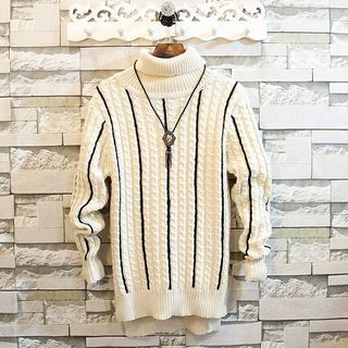 Rockedge Striped Turtleneck Sweater