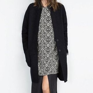 Chicsense Loose-Fit Buttoned Coat
