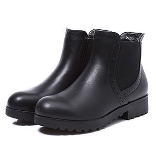 DUSTO Faux Leather Chelsea Boots