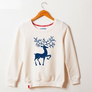 Onoza Reindeer-Print Pullover
