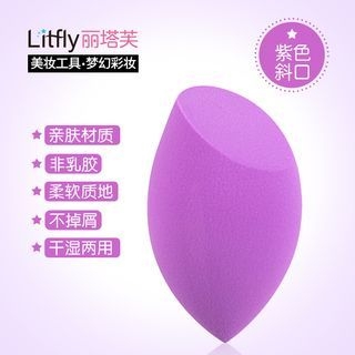 Litfly Foundation Sponge (Tear Drop) (Purple) 1 pc