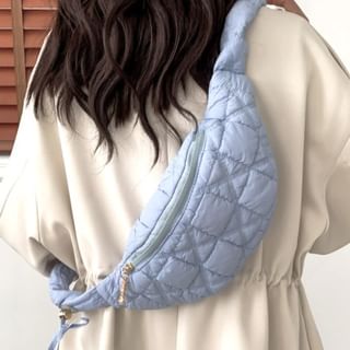 Plain Quilted Sling Bag