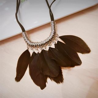 Ticoo Feather Necklace