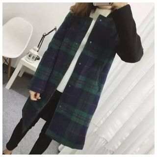 Kirito Plaid Paneled Coat