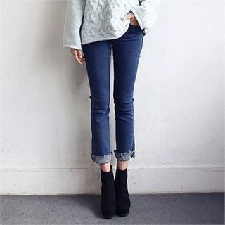 SARAH Fray-Hem Jeans
