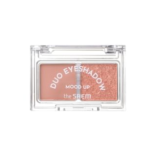 The Saem - Mood Up Duo Eyeshadow - 2 Types #CR01 Sugar Coral