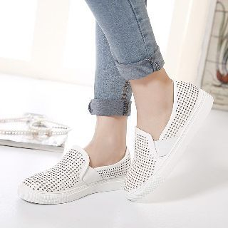 Mancienne Perforated Slip-Ons
