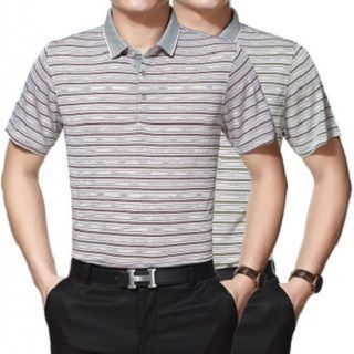 Achteck Striped Polo Shirt