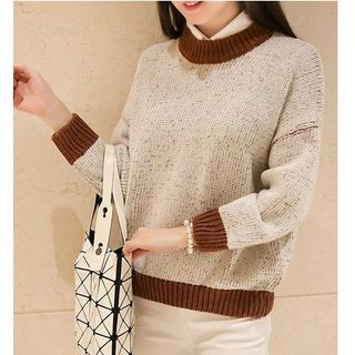 Soft Luxe Contrast Trim Sweater
