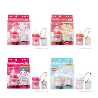 Bandai - Sanrio Characters Baby Design Lil'carry Keychain Lip Gloss 1 Pc - Random Style
