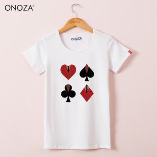 Onoza Short-Sleeve Poker-Print T-Shirt