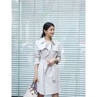 Open-Front Trench Coat with Belt от YesStyle.com INT Open-Front Trench Coat with Belt от YesStyle.com INT