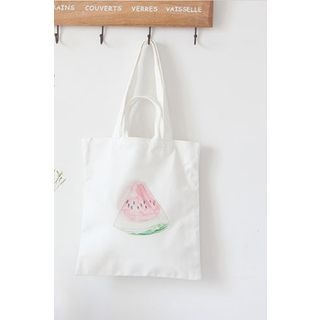 Bags 'n Sacks Water Melon Print Canvas Shopper Bag