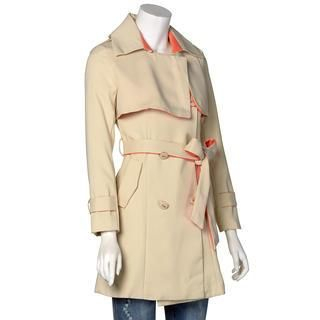 AiSun Tied-Waist Double-Breasted Trench Coat