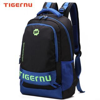TIGERNU Color-Block Laptop Backpack