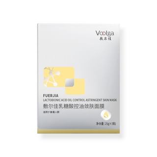 Voolga - Lactobionic Acid Oil Control Astringent Mask 25G X 5Pcs
