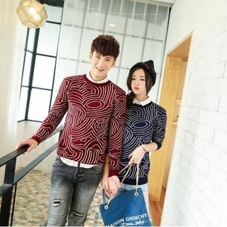 Evolu Couple Patterned Pullover