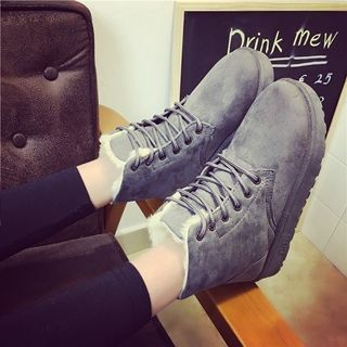 Hipsole Lace-Up Ankle Snow Boots