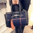Plaid Panel Hand Bag от YesStyle.com INT Plaid Panel Hand Bag от YesStyle.com INT