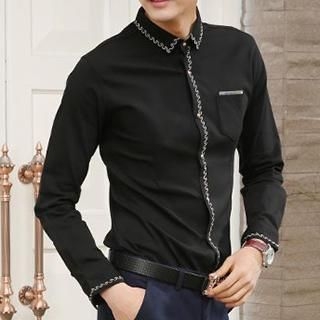 Besto Embroidered Long-Sleeve Shirt
