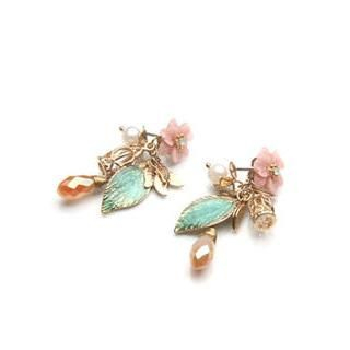 kitsch island Flower Charm Earrings