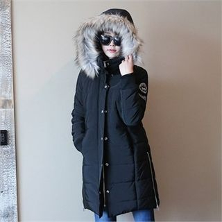 Picapica Faux-Fur Padded Coat With Belt