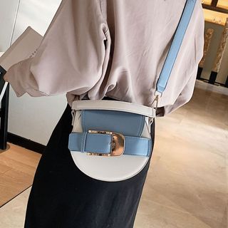 Two-Tone | Leather | Saddle | Belt | Faux | Bag