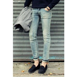 Ohkkage Washed Skinny Jeans