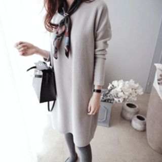 DAILY LOOK Round-Neck Dress