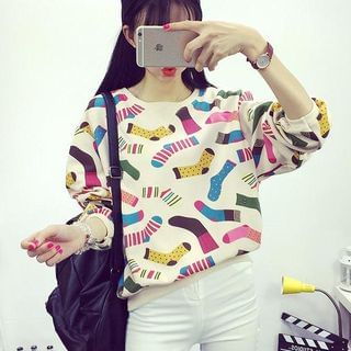 Fashion Street Printed Pullover