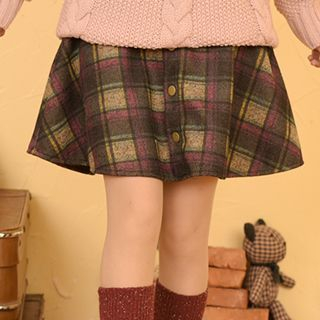 Moriville Plaid A-Line Skirt