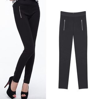 ISOL Zip-Detail Skinny Pants