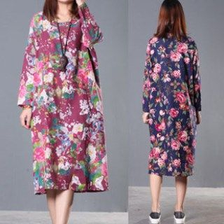 Splashmix Long-Sleeve Floral Dress