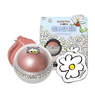 romand - romand X ZO&FRIENDS Juicy Roll Cheek & Puff Set - 2 Types #09 Mellow Daisy