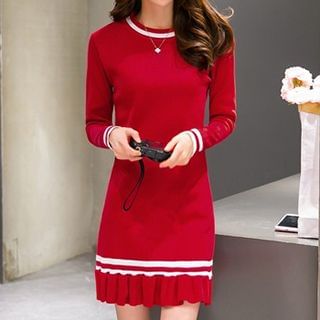 Romantica Striped Knit Dress