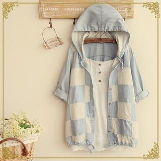 Fairyland Hooded Check Shirt