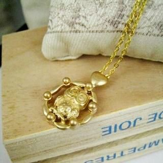 MyLittleThing Gold Owel Necklace Gold - One Size