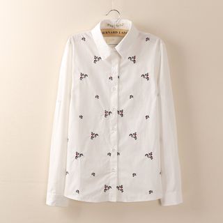 Tangi Embroidered Long-Sleeve Shirt