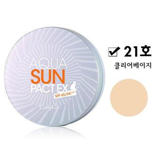 Cathy cat Aqua Sun Pact EX SPF 45 PA+++ Clear Beige - No. 21