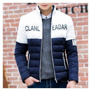 Bay Go Mall Lettering Padded Jacket