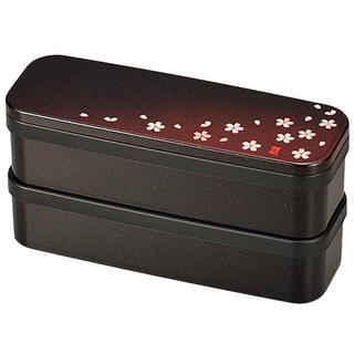 Hakoya Hakoya Slim 2 Layers Lunch Box Akane Sakura Aka