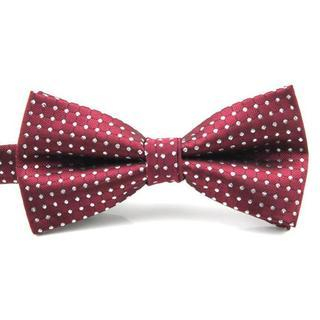 Xin Club Patterned Bow Tie Red - One Size