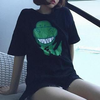 Eva Fashion Dinosaur Print T-Shirt