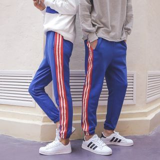 Dubel Couple Striped Sweatpants