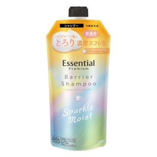 Kao - Essential Premium Barrier Sparkle Moist Shampoo 330ml Refill