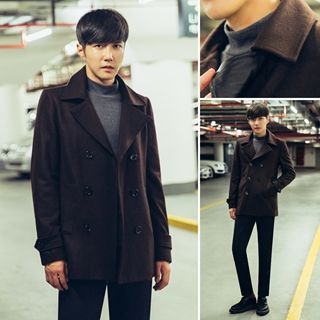 MRCYC Notched-Lapel Double-Breasted Wool Blend Jacket