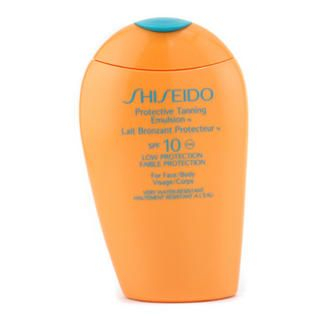 Shiseido - Protective Tanning Emulsion N SPF 10 ( For Face and Body ) 150ml/5oz