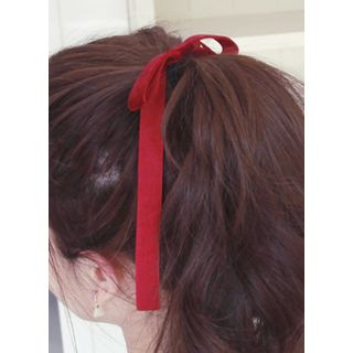 kitsch island Bow Velvet Hair Tie