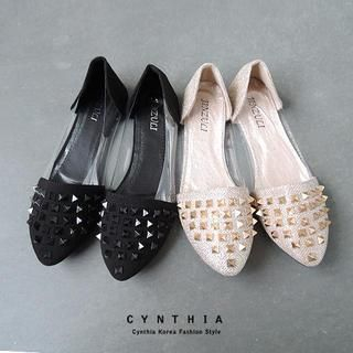 CYNTHIA Studded Flats
