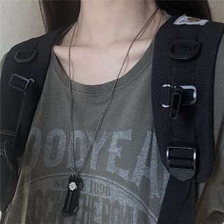 Skateboard | Necklace | Scooter | Black | Size | One